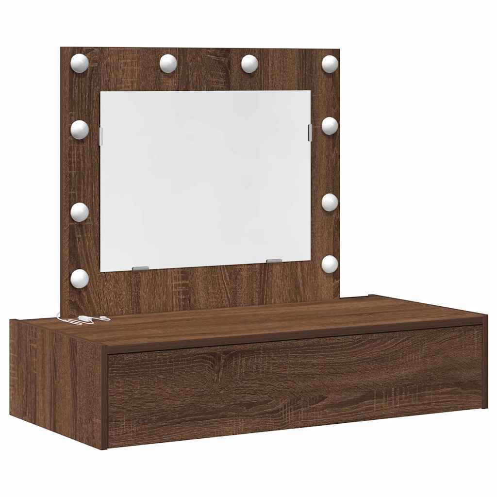 Schminktisch mit Schubladen Braun 83 x 40 x 70 cm Holzwerkstoff