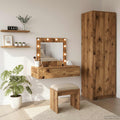 Schminktisch mit Schubladen Braun 83 x 40 x 70 cm Holzwerkstoff