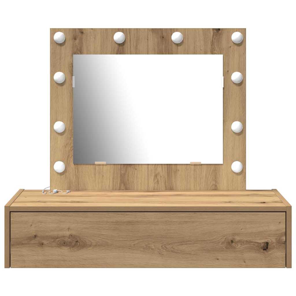 Schminktisch mit Schubladen Braun 83 x 40 x 70 cm Holzwerkstoff