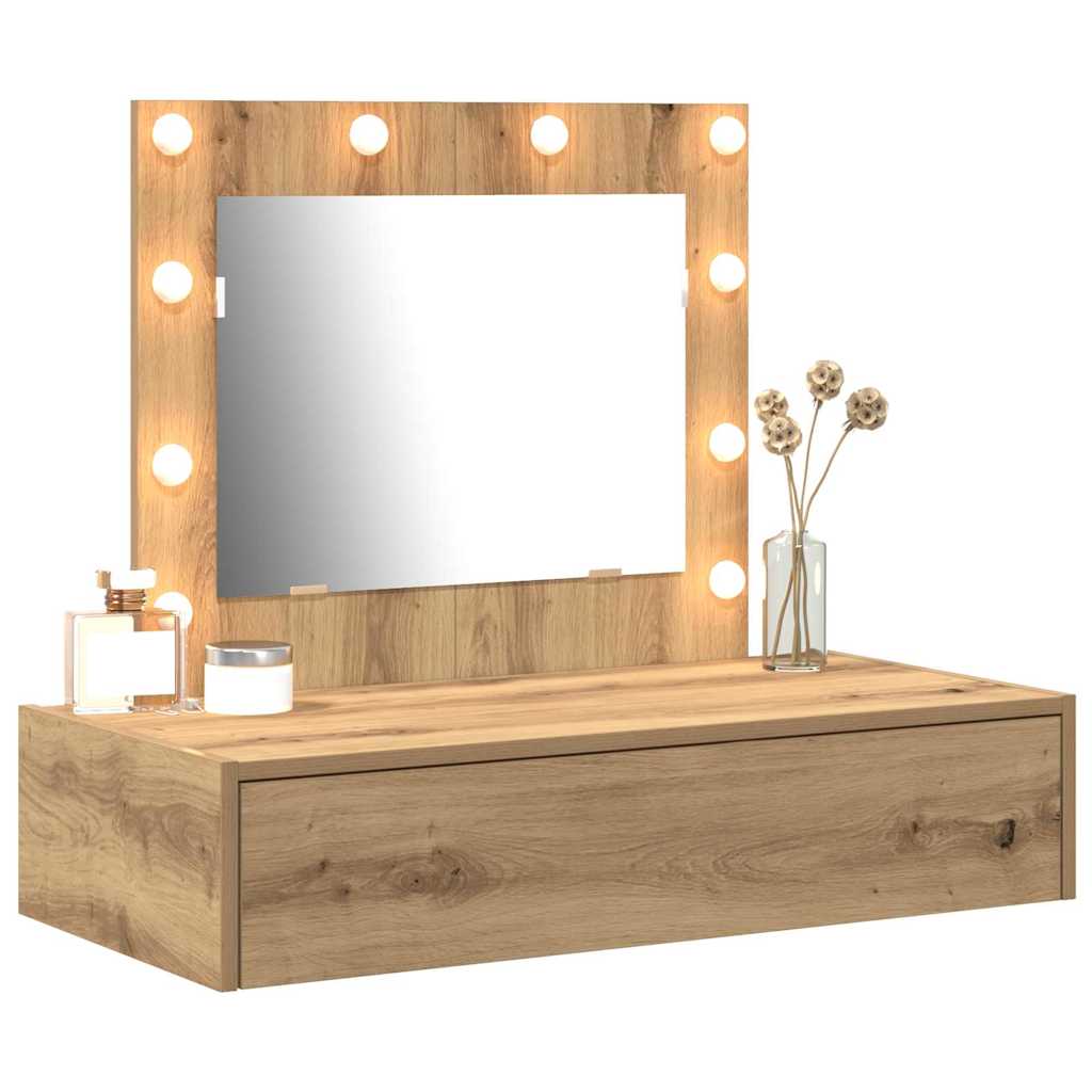 Schminktisch mit Schubladen Braun 83 x 40 x 70 cm Holzwerkstoff
