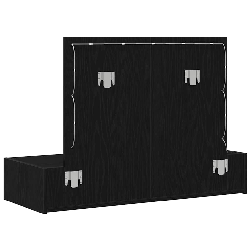 Schminktisch mit Spiegel Schwarz 100 x 40 x 70 cm Holzwerkstoff