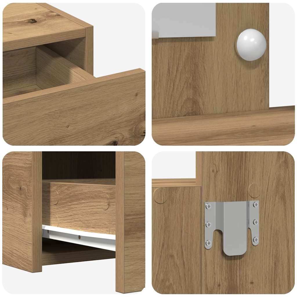 Schminktisch mit Speicher Braun 100 x 40 x 70 cm Holzwerkstoff