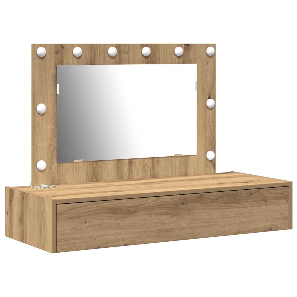 Schminktisch mit Speicher Braun 100 x 40 x 70 cm Holzwerkstoff