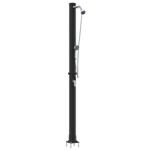 Außen Solardusche Schwarz 217 cm PVC und Aluminium