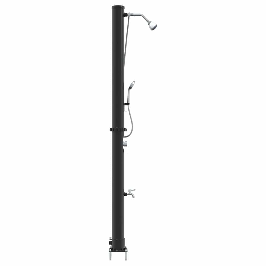 Außen Solardusche Schwarz 217 cm PVC und Aluminium