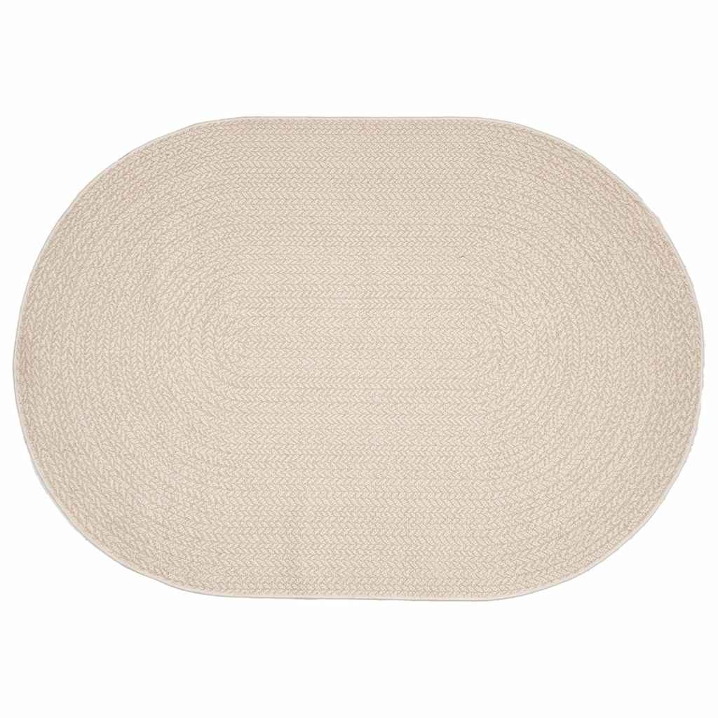 Teppich ZIZUR Creme 200 x 140 cm Polypropylen