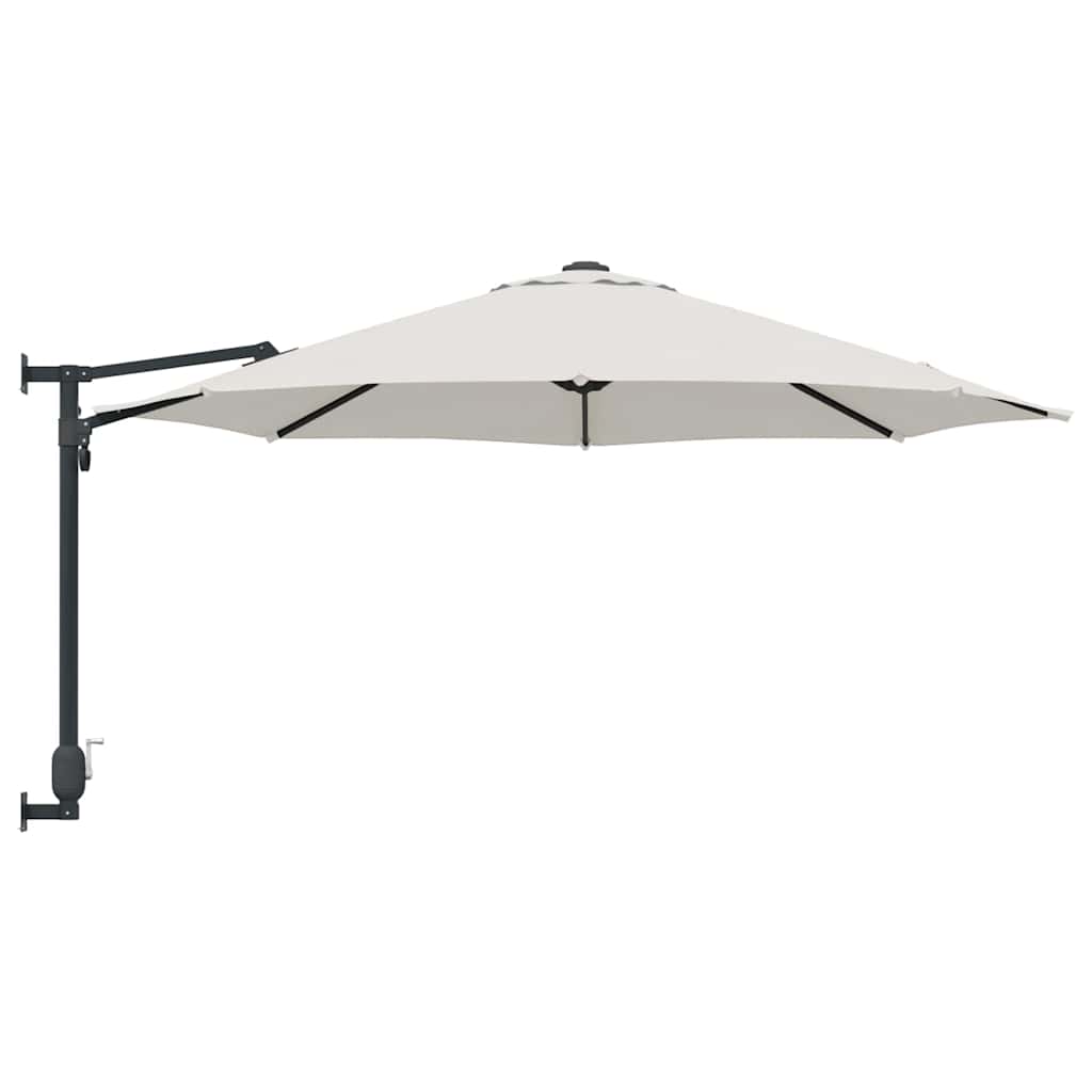 Garten-Sonnenschirm Sand 248 x 248 x 148 cm Polyester und Stahl