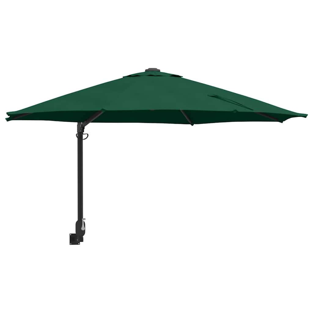 Garten-Sonnenschirm Grün 248 x 248 x 148 cm Polyester und Stahl