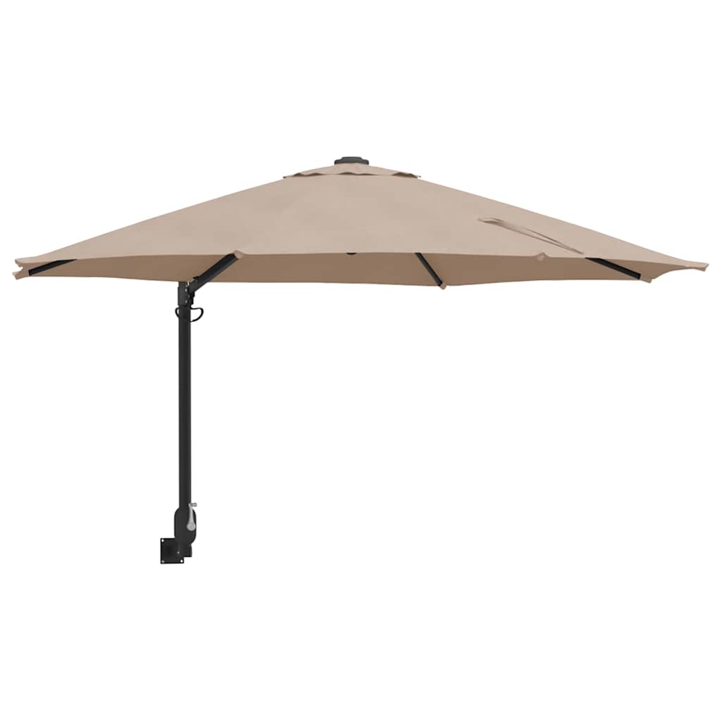 Garten-Sonnenschirm Taupe 248 x 248 x 148 cm