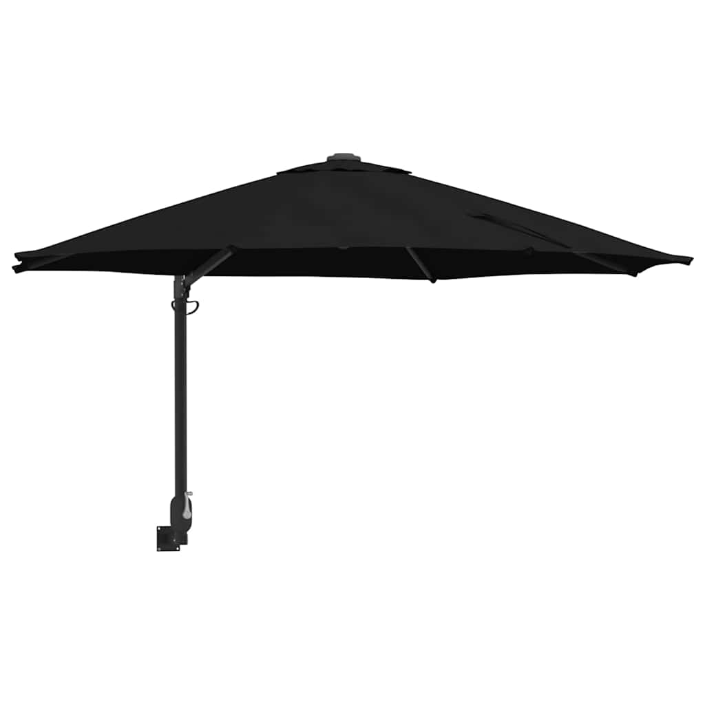 Garten-Sonnenschirm Schwarz 248 x 248 x 148 cm