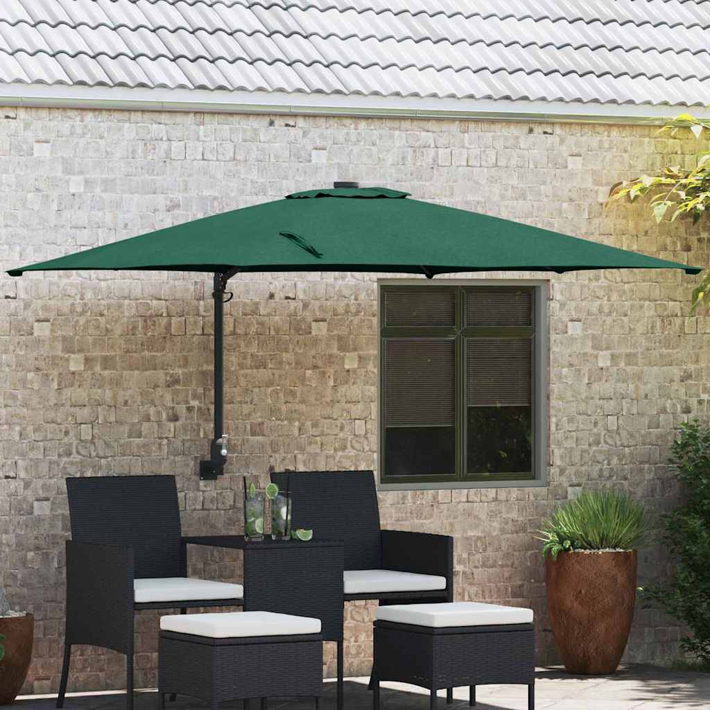 Garten-Sonnenschirm Grün 248,5 x 247,5 x 160 cm