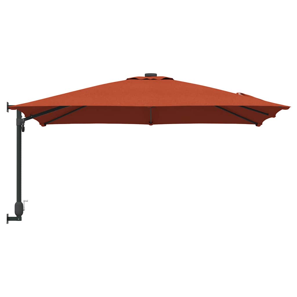 Garten-Sonnenschirm Terrakotta 248,5 x 247,5 x 160 cm