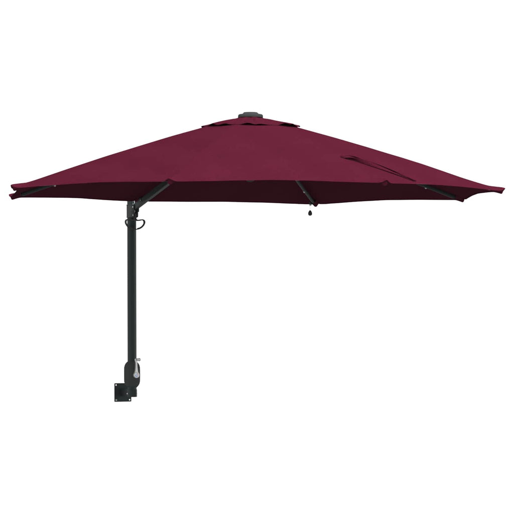 Garten-Sonnenschirm Bordeauxrot 248 x 248 x 148 cm