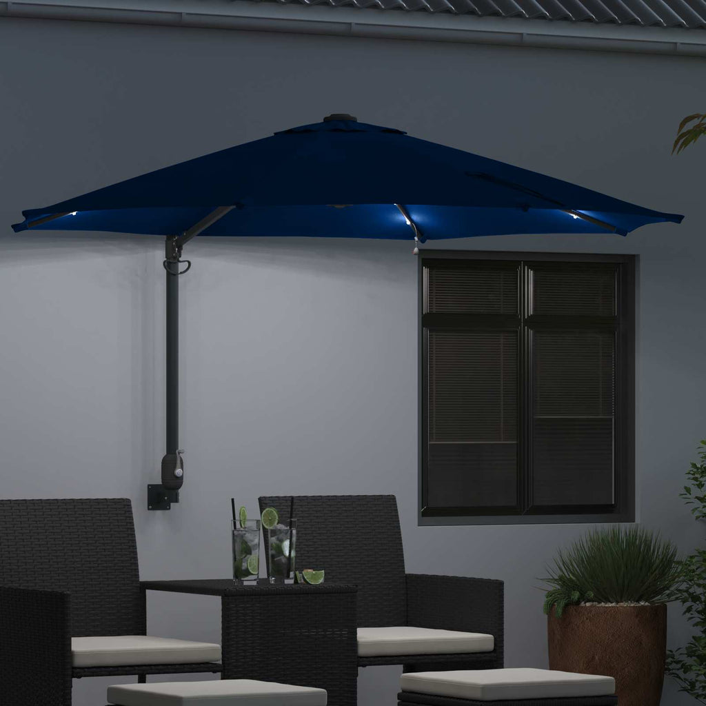 Garten-Sonnenschirm Azurblau 248 x 248 x 148 cm