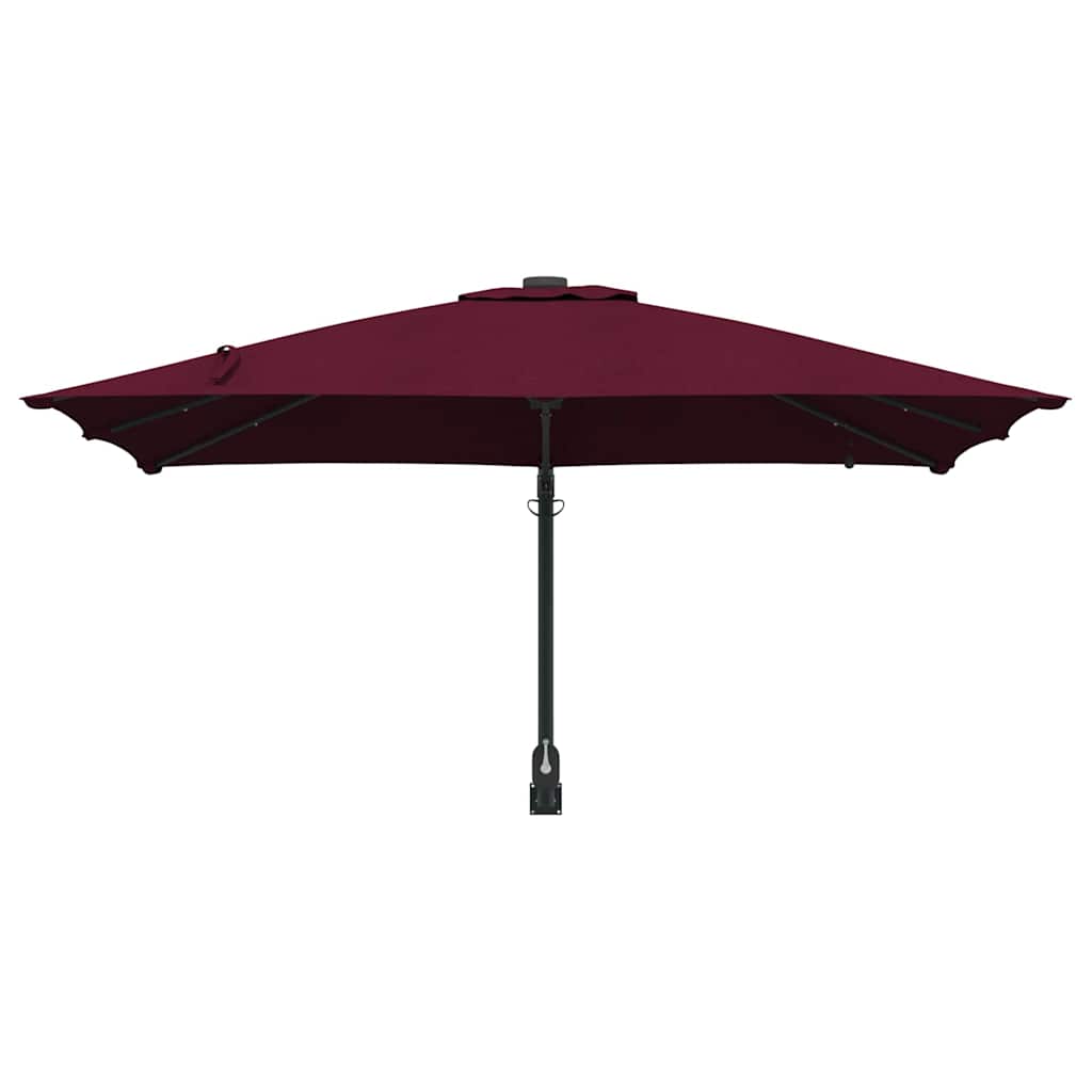 Garten-Sonnenschirm Bordeauxrot 248,5 x 247,5 x 160 cm
