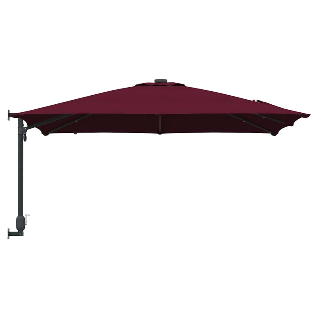 Garten-Sonnenschirm Bordeauxrot 248,5 x 247,5 x 160 cm