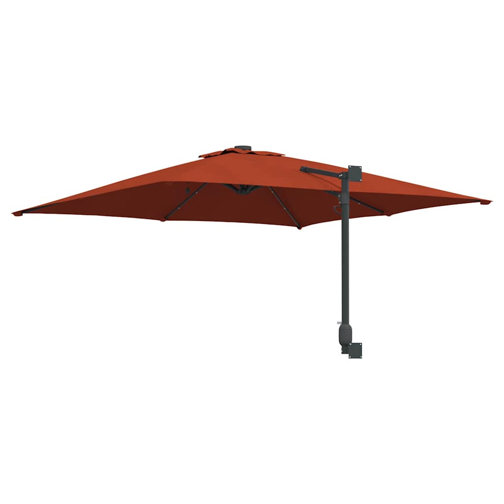 Garten-Sonnenschirm Terrakotta 248,5 x 247,5 x 160 cm