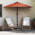 Garten-Sonnenschirm Terrakotta 294 x 150 x 223 cm
