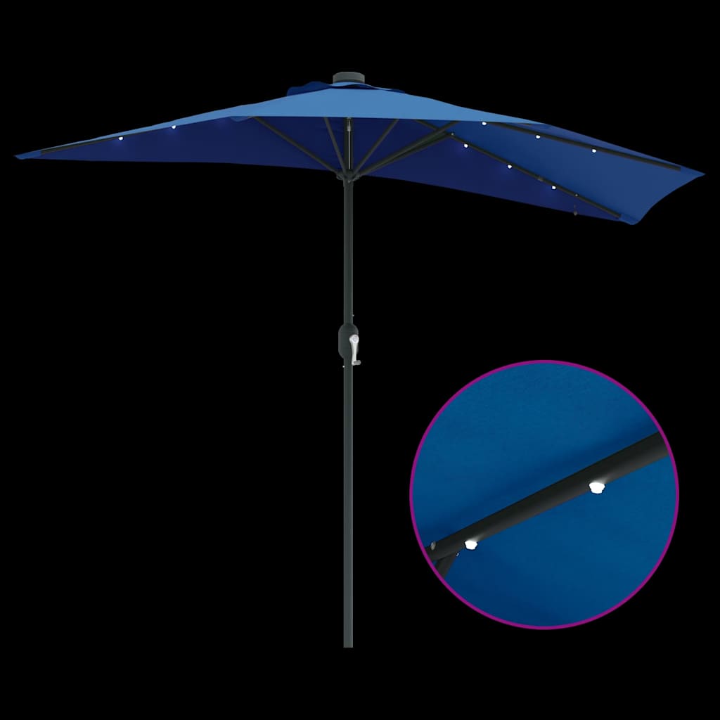 Garten-Sonnenschirm Azurblau 294 x 150 x 223 cm