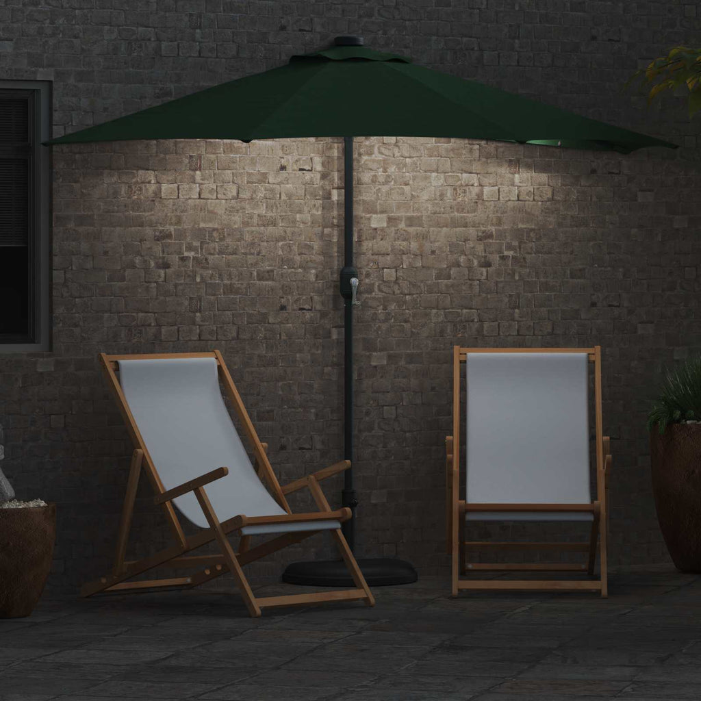 Garten-Sonnenschirm Grün 294 x 150 x 224 cm Polyester und Stahl