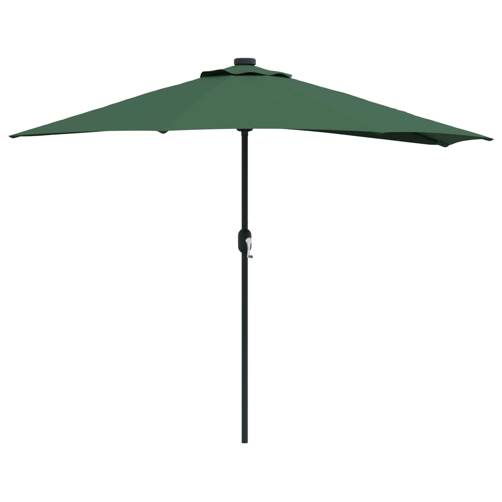 Garten-Sonnenschirm Grün 294 x 150 x 224 cm Polyester und Stahl