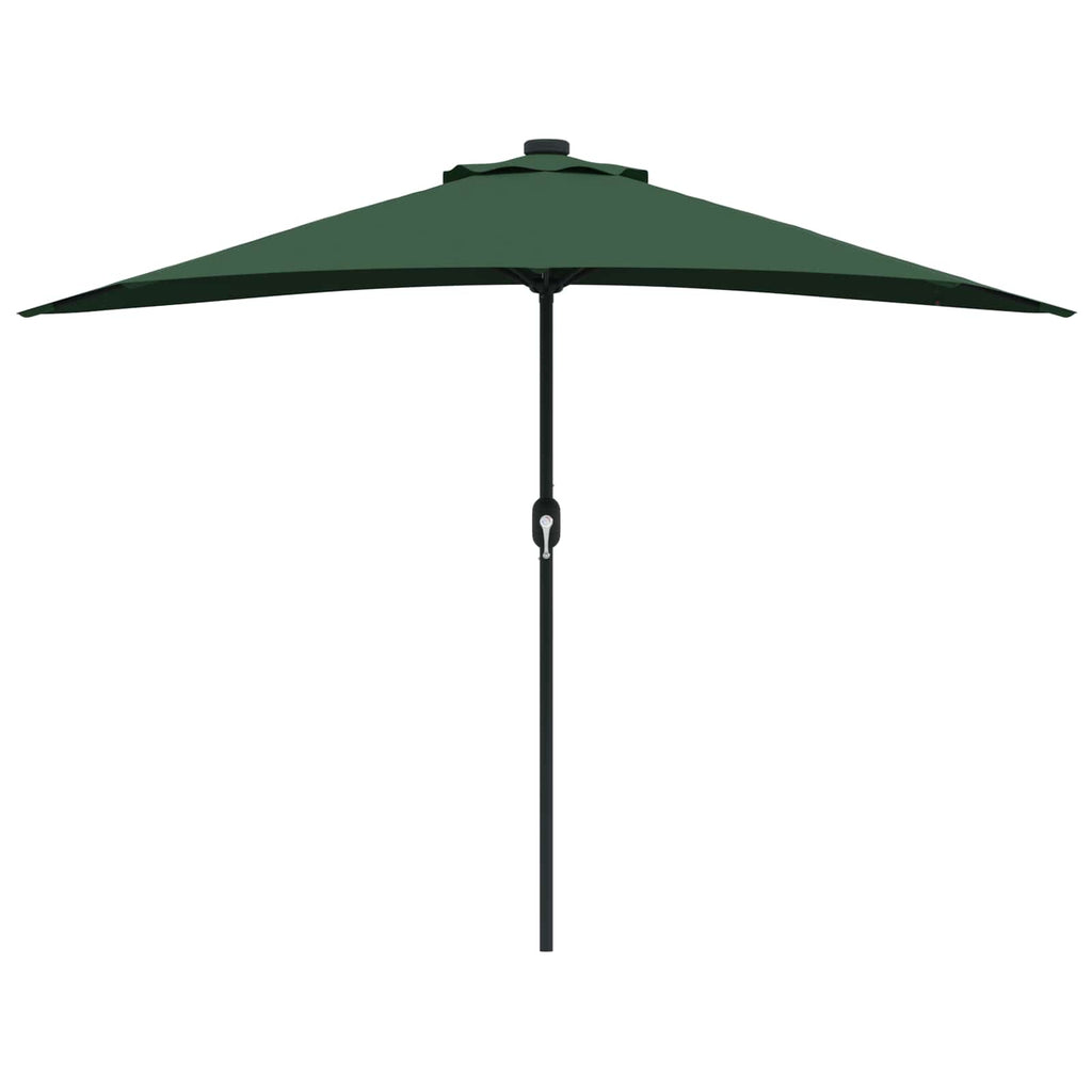 Garten-Sonnenschirm Grün 294 x 150 x 224 cm Polyester und Stahl
