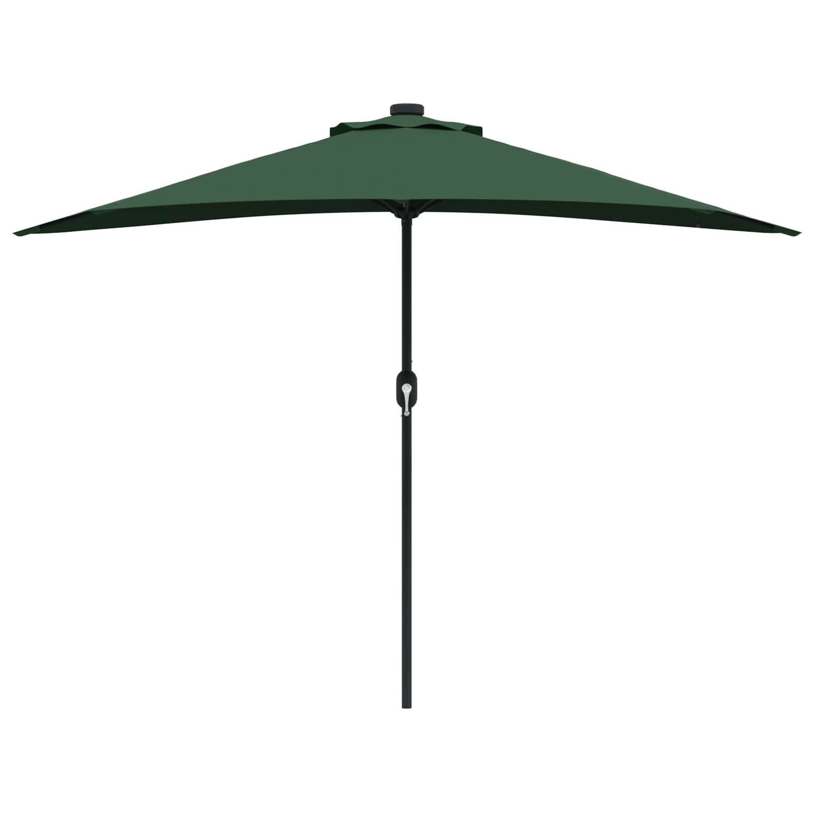 Garten-Sonnenschirm Grün 294 x 150 x 224 cm Polyester und Stahl