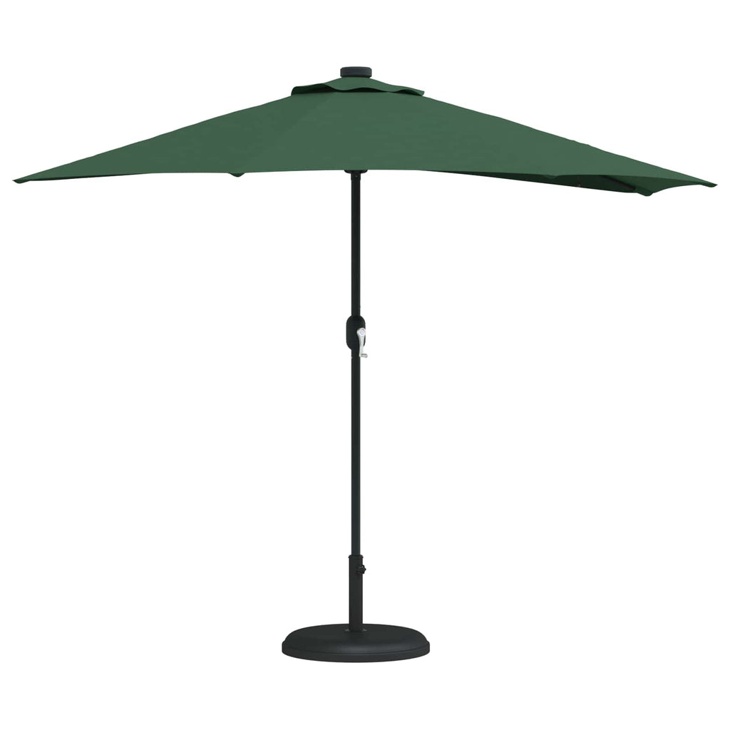 Garten-Sonnenschirm Grün 294 x 150 x 224 cm Polyester und Stahl