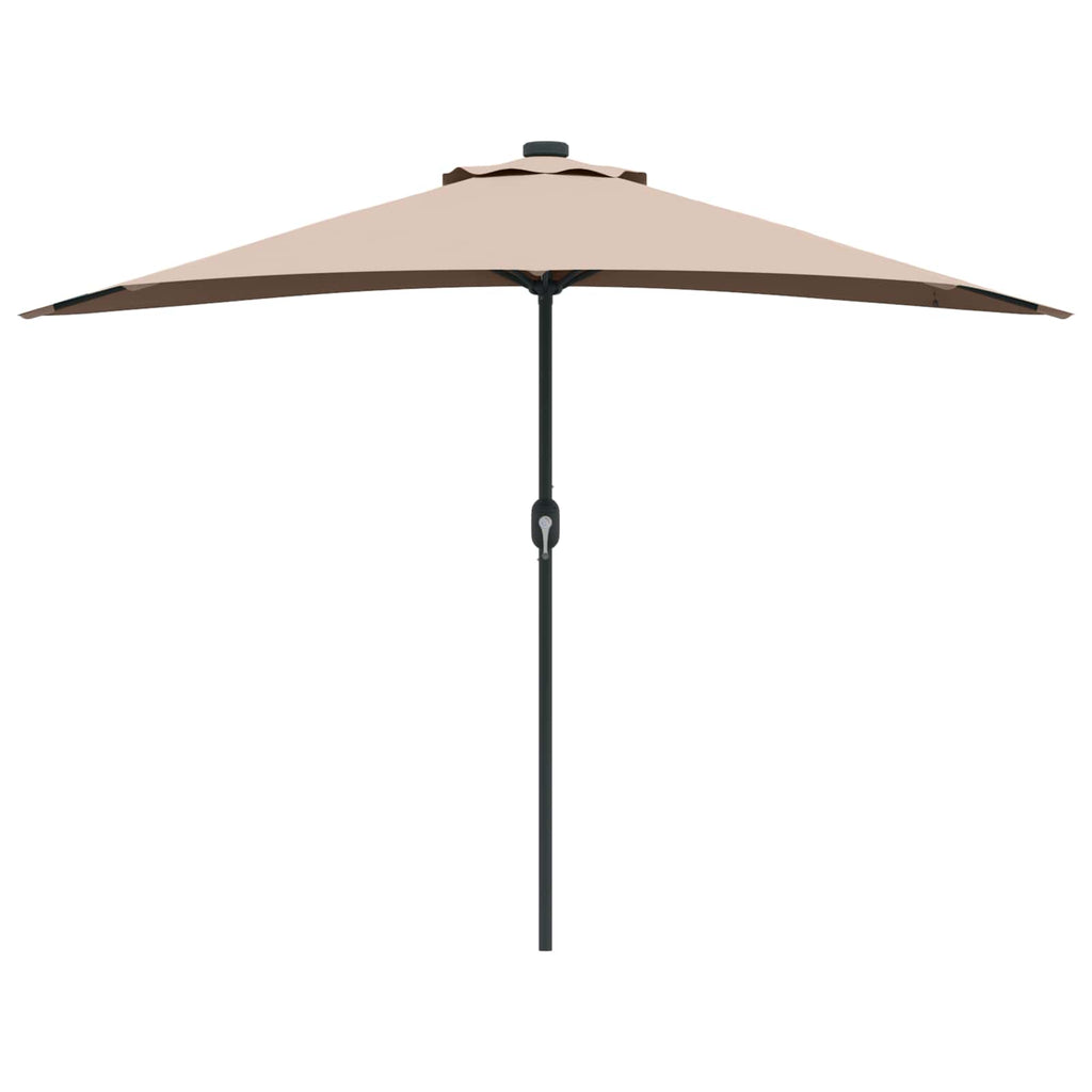 Garten-Sonnenschirm Taupe 294 x 150 x 224 cm
