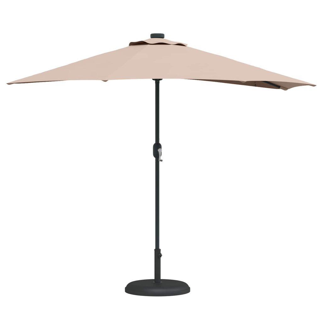 Garten-Sonnenschirm Taupe 294 x 150 x 224 cm
