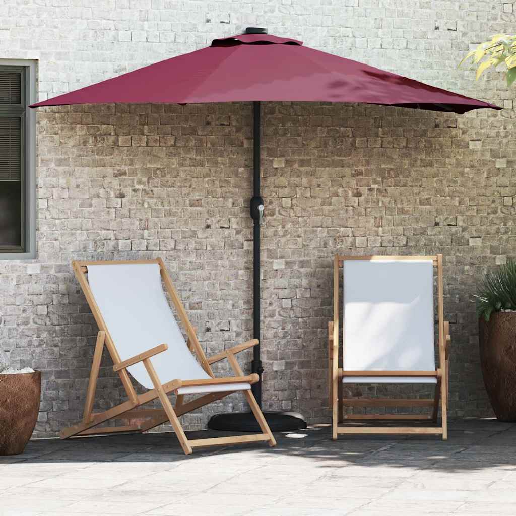 Garten-Sonnenschirm Bordeauxrot 294 x 150 x 224 cm