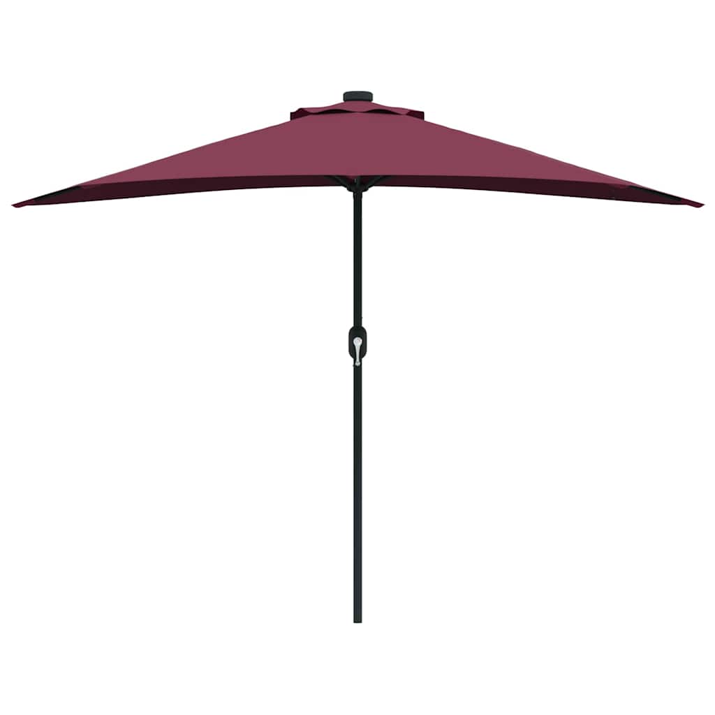 Garten-Sonnenschirm Bordeauxrot 294 x 150 x 224 cm