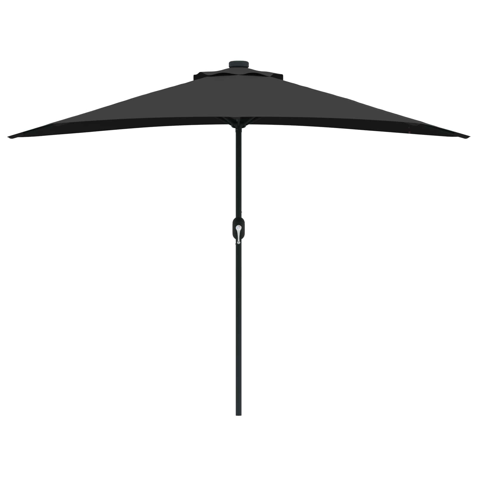 Garten-Sonnenschirm Schwarz 294 x 150 x 224 cm