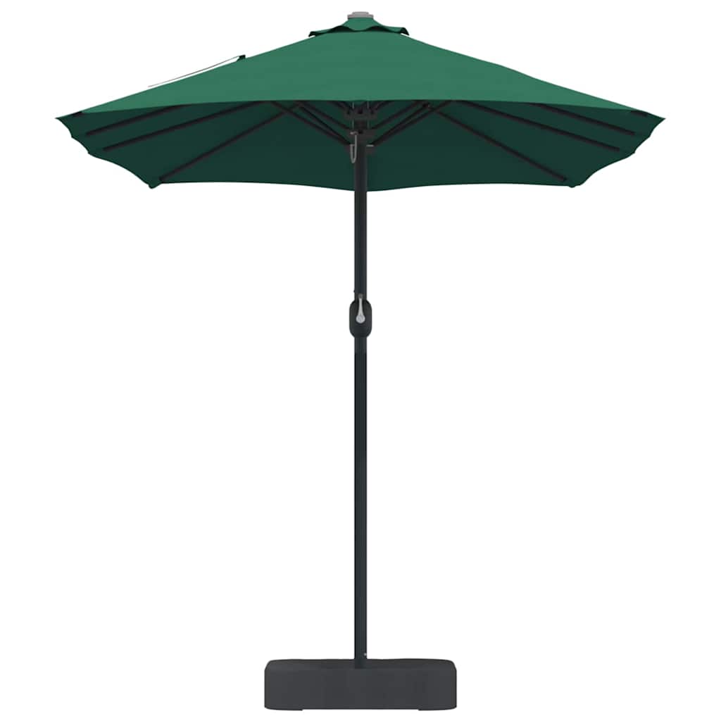 Garten-Sonnenschirm Grün 385 x 209 x 244 cm Polyester und Stahl