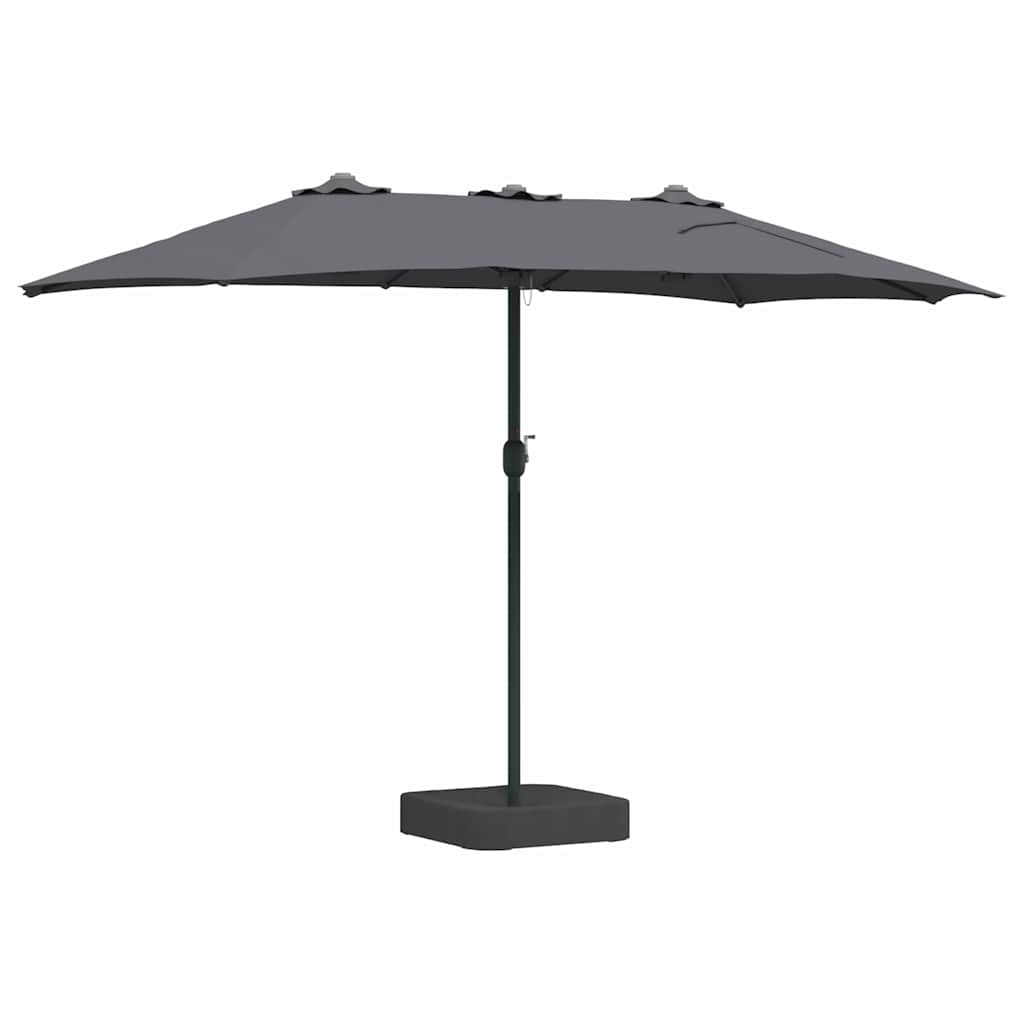 Garten-Sonnenschirm Anthrazit 385 x 209 x 244 cm