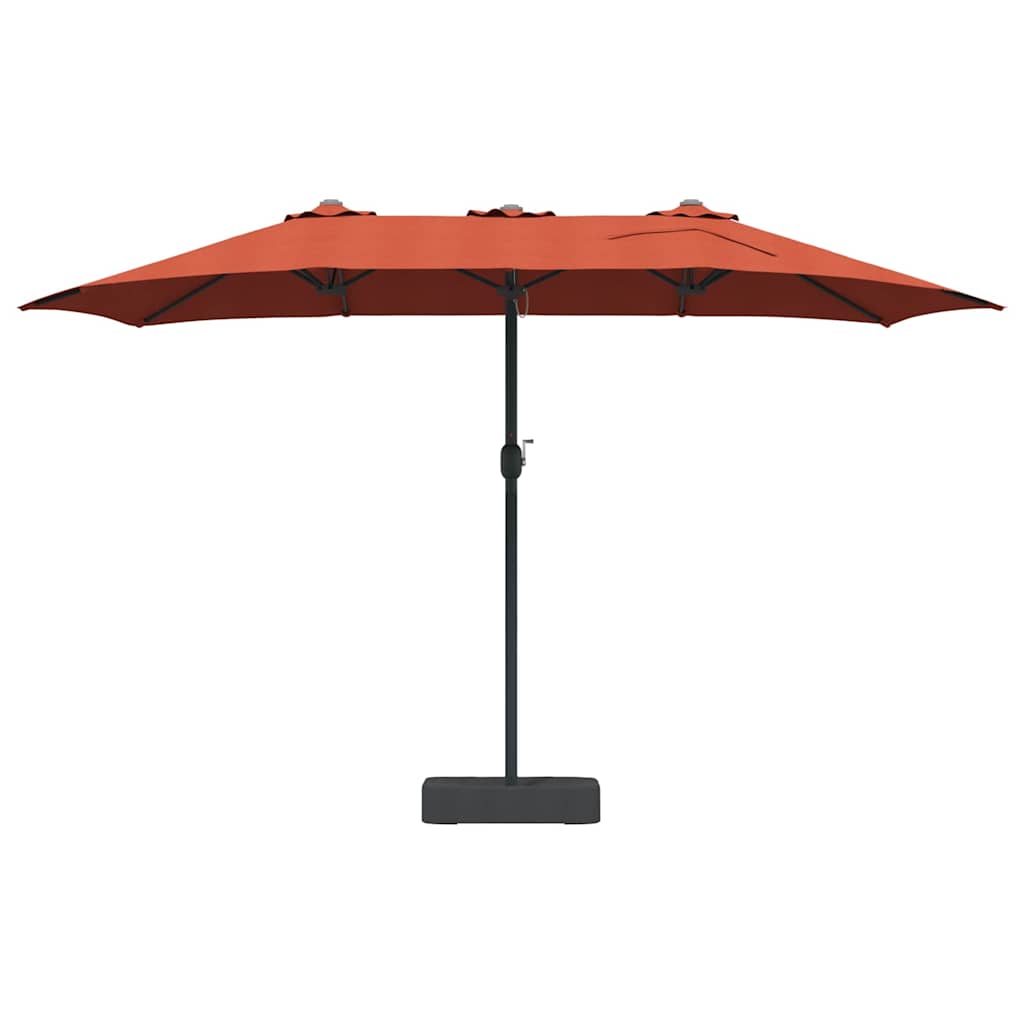 Garten-Sonnenschirm Terrakotta 385 x 209 x 244 cm