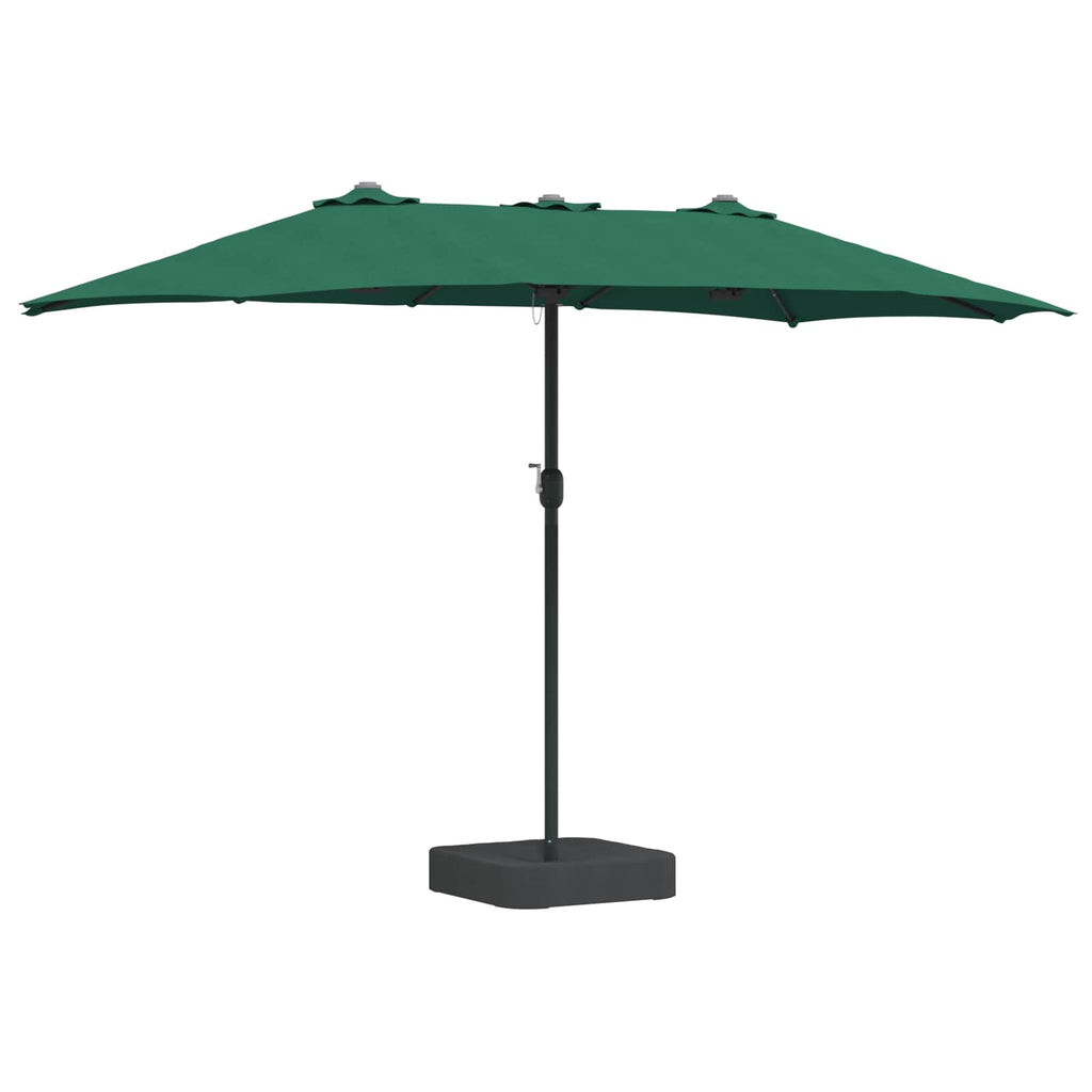 Garten-Sonnenschirm Grün 385 x 209 x 244 cm Polyester