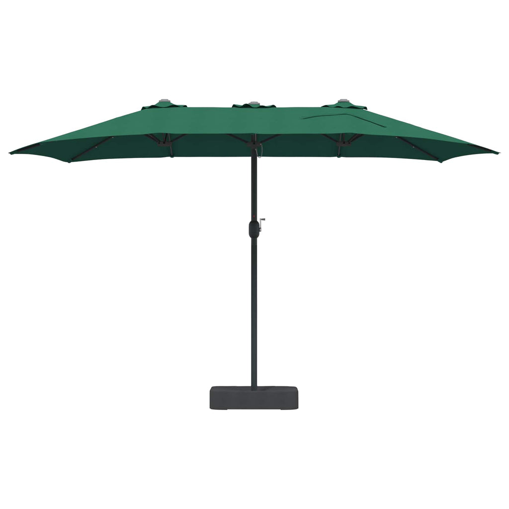Garten-Sonnenschirm Grün 385 x 209 x 244 cm Polyester