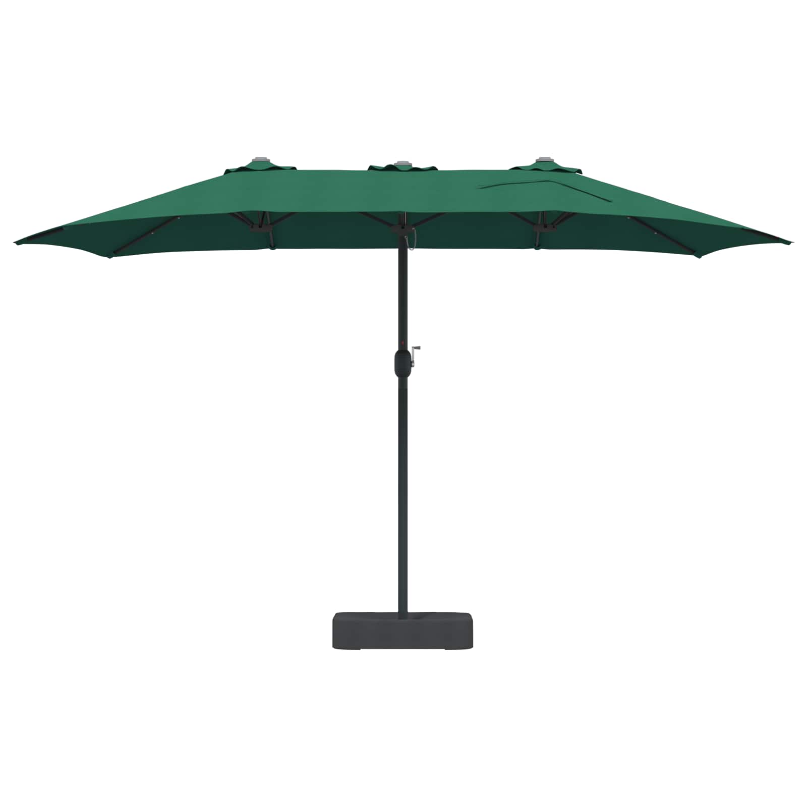 Garten-Sonnenschirm Grün 385 x 209 x 244 cm Polyester