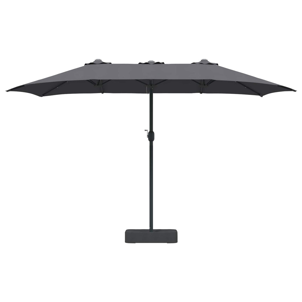 Garten-Sonnenschirm Anthrazit 385 x 209 x 244 cm Polyester