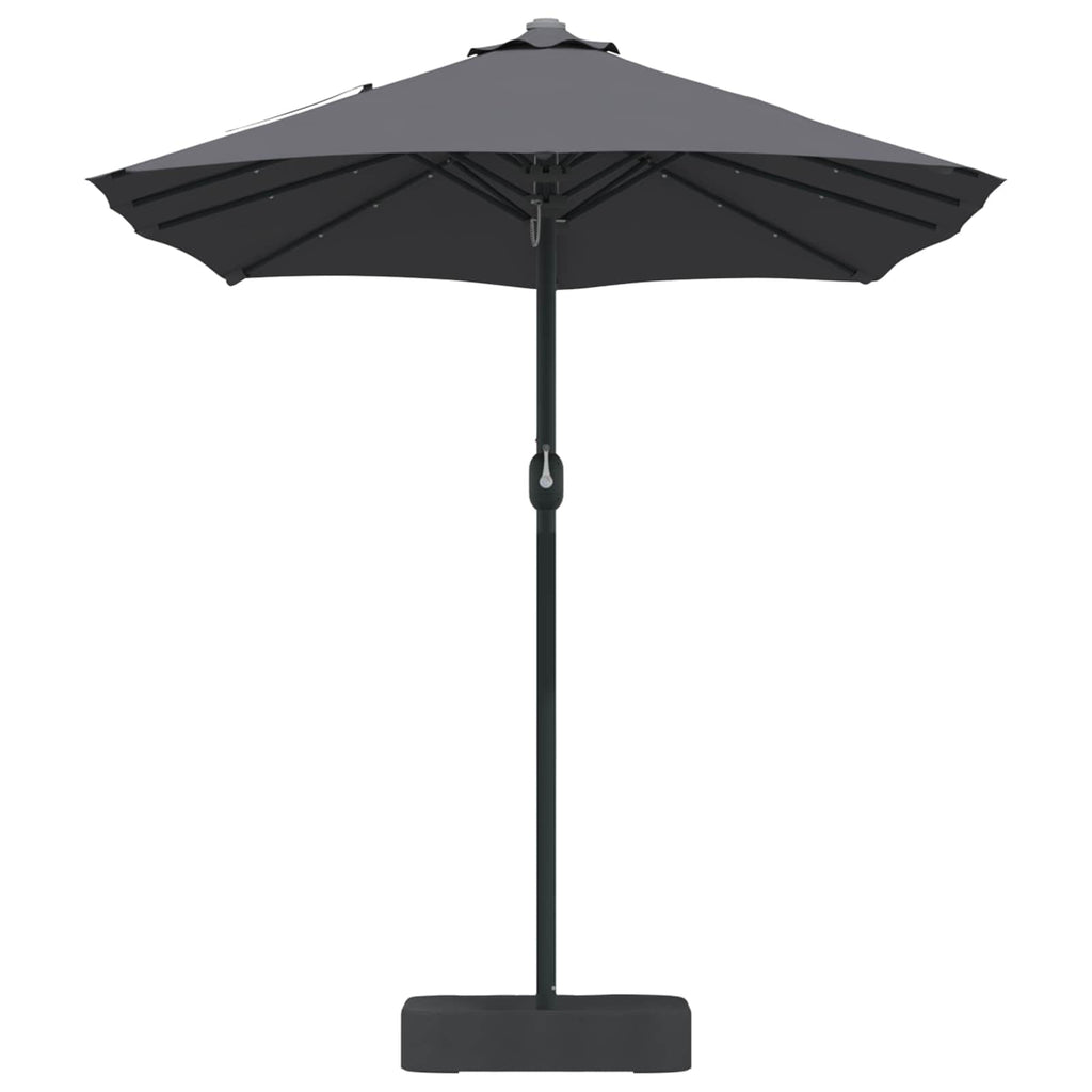 Garten-Sonnenschirm Anthrazit 385 x 209 x 244 cm Polyester