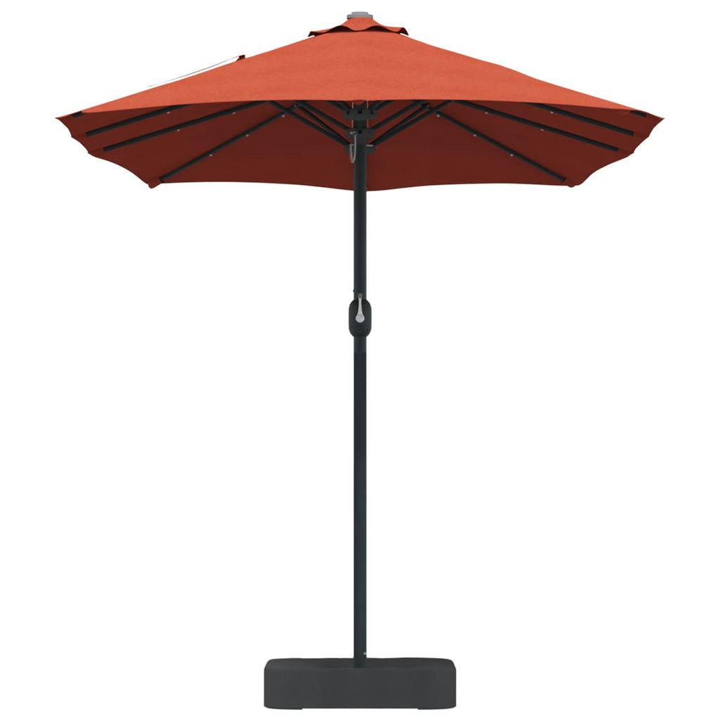 Garten-Sonnenschirm Terrakotta 385 x 209 x 244 cm Polyester