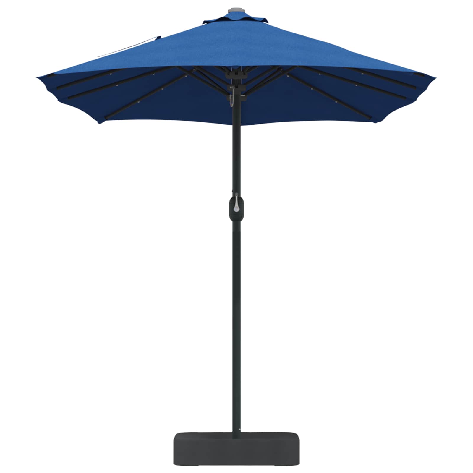 Garten-Sonnenschirm Azurblau 385 x 209 x 244 cm Polyester