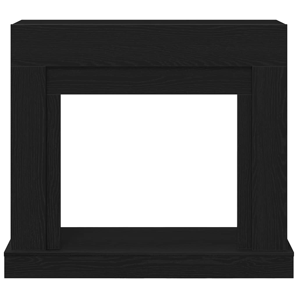 Kaminumrandung Schwarz Eichen-Optik 100x30x87,5cm Holzwerkstoff