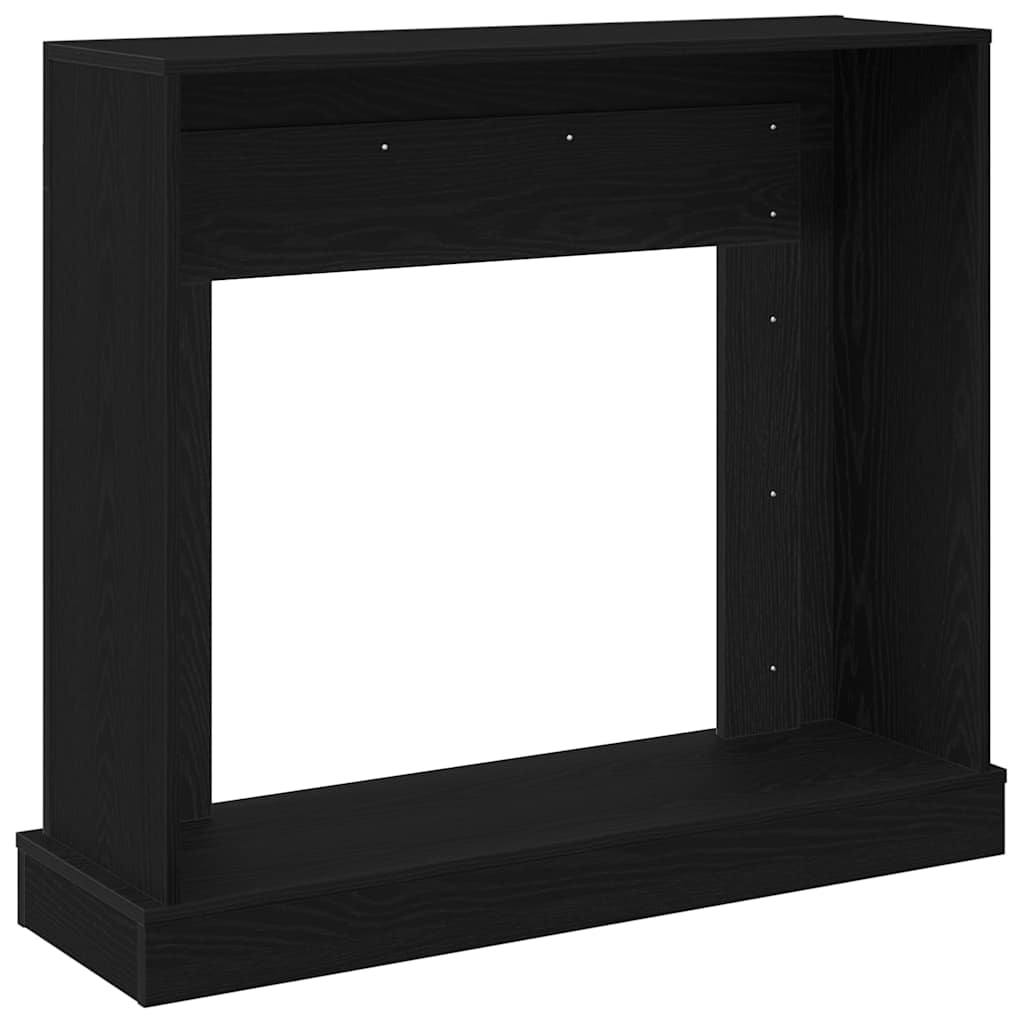 Kaminumrandung Schwarz Eichen-Optik 100x30x87,5cm Holzwerkstoff