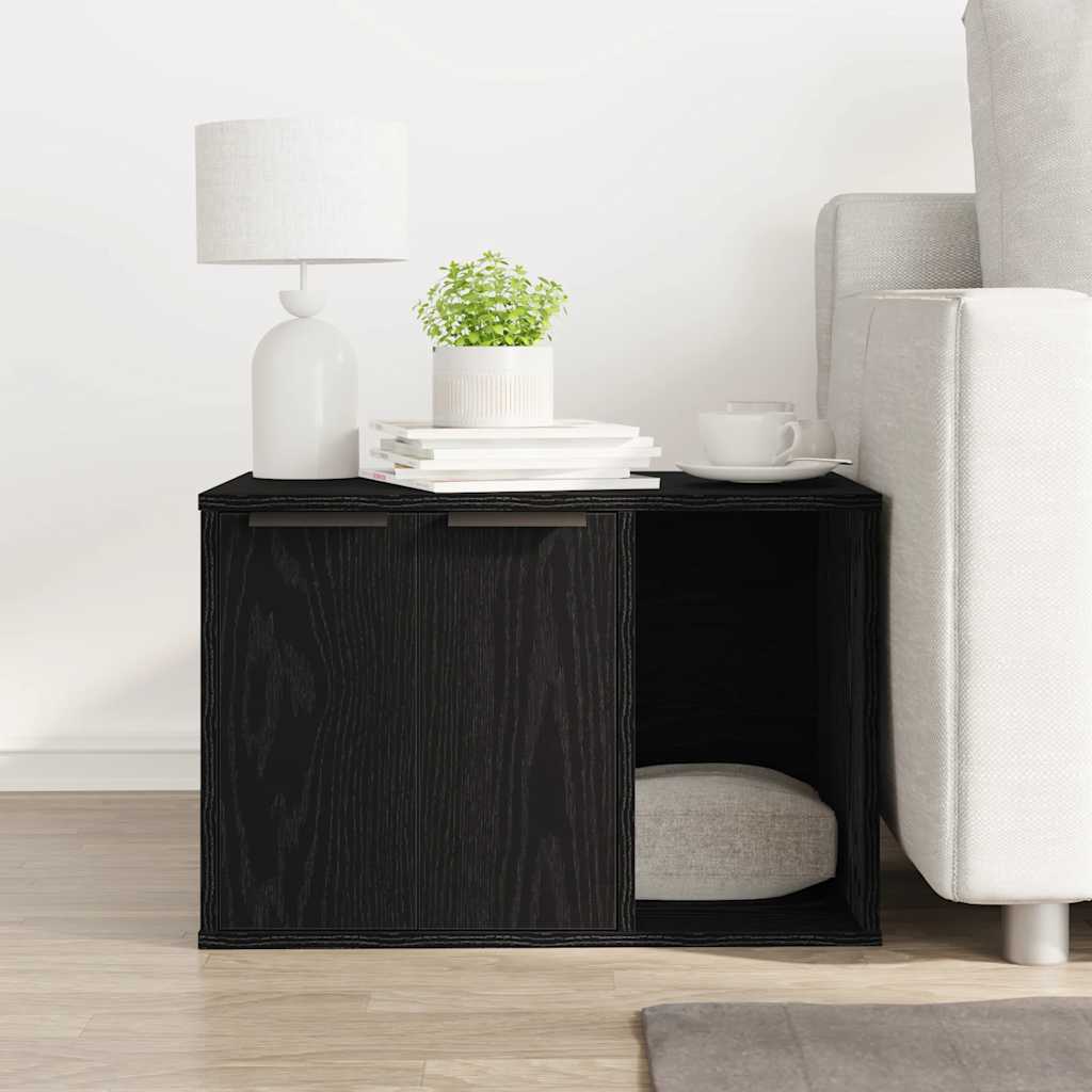 Katzentoilettengehäuse Schwarze Eiche 60 x 40 x 40 cm Holzwerkstoff