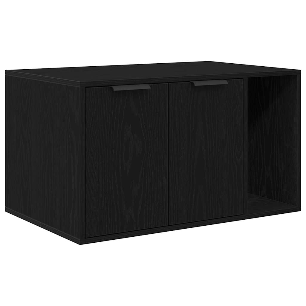 Katzentoilettengehäuse Schwarze Eiche 80 x 50 x 45 cm Holzwerkstoff