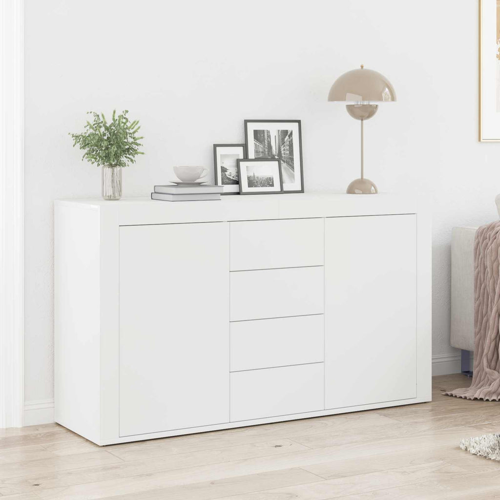 Sideboard mit Schubladen Weiß 120 x 36 x 69 cm Holzwerkstoff