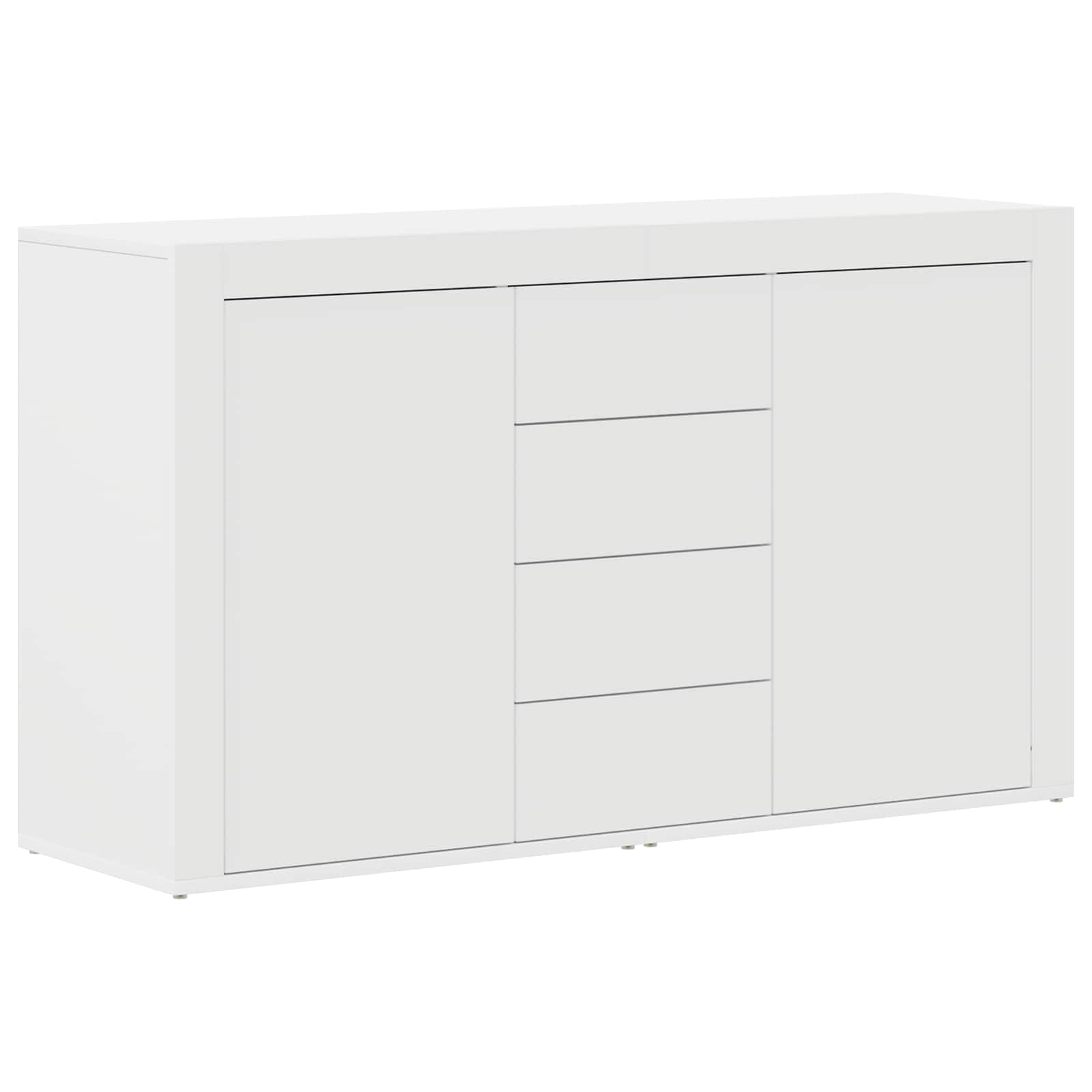 Sideboard mit Schubladen Weiß 120 x 36 x 69 cm Holzwerkstoff