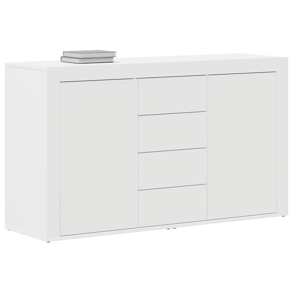 Sideboard mit Schubladen Weiß 120 x 36 x 69 cm Holzwerkstoff